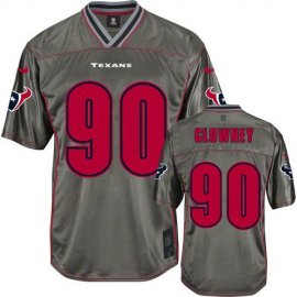 Nike Houston Texans #90 Jadeveon Clowney Grey Mens Stitched NFL Elite Vapor Jersey