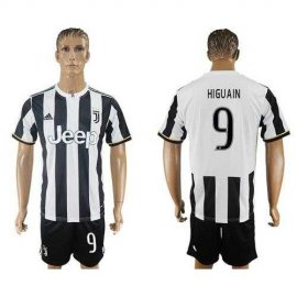 Juventus #9 Higuain Home Soccer Club Jersey