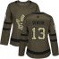 Adidas Toronto Maple Leafs #13 Mats Sundin Green Salute to Service Womens Stitched NHL Jersey