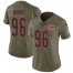 Nike Chicago Bears #96 Akiem Hicks Olive Womens Stitched NFL Limited 2017 Salute to Service Jersey