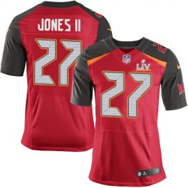 Nike Tampa Bay Buccaneers #27 Ronald Jones II Red Team Color Mens Super Bowl LV Bound Stitched NFL Vapor Untouchable Elite Jersey