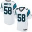 Nike Carolina Panthers #58 Thomas Davis Sr White Mens Stitched NFL Elite Jersey