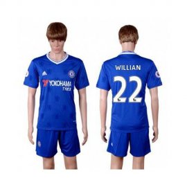 Chelsea #22 Willian Home Soccer Club Jersey