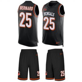 Nike Cincinnati Bengals #25 Giovani Bernard Black Team Color Mens Stitched NFL Limited Tank Top Suit Jersey
