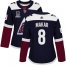 Adidas Colorado Avalanche #8 Cale Makar Navy Womens 2022 Stanley Cup Champions Alternate Authentic Stitched NHL Jersey Womens