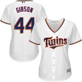 Minnesota Twins #44 Kyle Gibson White Home Womens Stitched MLB Jersey