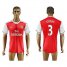 Arsenal #3 Gibbs Home Soccer Club Jersey