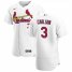 St.Louis Cardinals #3 Dylan Carlson Mens Nike White Home 2020 Authentic Player MLB Jersey