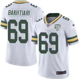 Nike Green Bay Packers #69 David Bakhtiari White Mens 100th Season Stitched NFL Vapor Untouchable Limited Jersey