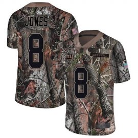 Nike New York Giants #8 Daniel Jones Camo Mens Stitched NFL Limited Rush Realtree Jersey