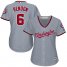 Washington Nationals #6 Anthony Rendon Grey Road Womens Stitched MLB Jersey
