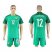 Brazil #12 Carreira Green Goalkeeper Soccer Country Jersey