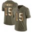 Nike Chicago Bears #15 Eddy Pineiro Olive/Gold Mens Stitched NFL Limited 2017 Salute To Service Jersey