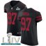 Nike San Francisco 49ers #97 Nick Bosa Black Super Bowl LIV 2020 Alternate Mens Stitched NFL Vapor Untouchable Elite Jersey