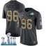 Nike Philadelphia Eagles #96 Derek Barnett Black Super Bowl LII Mens Stitched NFL Limited 2016 Salute To Service Jersey