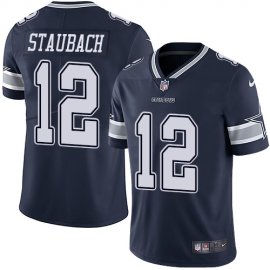 Nike Dallas Cowboys #12 Roger Staubach Navy Blue Team Color Mens Stitched NFL Vapor Untouchable Limited Jersey