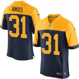 Nike Green Bay Packers #31 Adrian Amos Navy Blue Alternate Mens Stitched NFL New Elite Jersey
