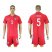 Chile #5 Silva Home Soccer Country Jersey