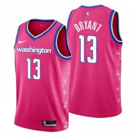 Nike Washington Wizards #13 Thomas Bryant Mens 2022-23 City Edition NBA Jersey – Cherry Blossom Pink Mens