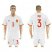 Spain #3 Pique Away Soccer Country Jersey