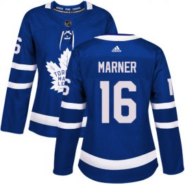 Adidas Toronto Maple Leafs #16 Mitchell Marner Blue Home Authentic Womens Stitched NHL Jersey