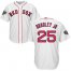 Boston Red Sox #25 Jackie Bradley Jr White Cool Base 2018 World Series Stitched Youth MLB Jersey