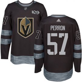 Adidas Vegas Golden Knights #57 David Perron Black 1917-2017 100th Anniversary Stitched NHL Jersey