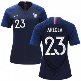 Womens France #23 Areola Home Soccer Country Jersey