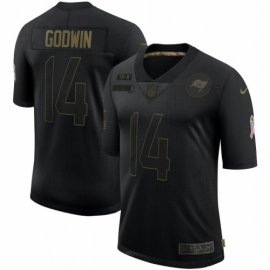 Tampa Bay Buccaneers #14 Chris Godwin Nike 2020 Salute To Service Limited Jersey Black