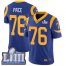 Nike Los Angeles Rams #76 Orlando Pace Royal Blue Alternate Super Bowl LIII Bound Mens Stitched NFL Vapor Untouchable Limited Jersey