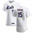 New York Mets #15 Guillermo Heredia Mens Nike White Home 2020 Authentic Player MLB Jersey