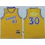 Golden State Warriors #30 Stephen Curry Gold Throwback Stitched NBA Jersey