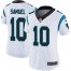 Nike Carolina Panthers #10 Curtis Samuel White Womens Stitched NFL Vapor Untouchable Limited Jersey
