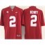 Crimson Tide #2 Derrick Henry Red SEC Patch Stitched NCAA Jersey