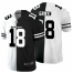 Cincinnati Cincinnati Bengals #18 A.J. Green Mens Black V White Peace Split Nike Vapor Untouchable Limited NFL Jersey