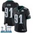Nike Philadelphia Eagles #91 Fletcher Cox Black Alternate Super Bowl LII Youth Stitched NFL Vapor Untouchable Limited Jersey