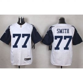 Nike Dallas Cowboys #77 Tyron Smith White Mens Stitched NFL Elite Rush Jersey