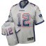 Nike New England Patriots #12 Tom Brady Grey Youth Stitched NFL Elite Drift Fashion Jersey