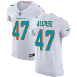 Nike Miami Dolphins #47 Kiko Alonso White Mens Stitched NFL Vapor Untouchable Elite Jersey