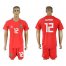 Argentina #12 Guzman Red Goalkeeper Soccer Country Jersey