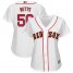 Boston Red Sox #50 Mookie Betts White 2019 Gold Program Cool Base Womens Stitched MLB Jersey