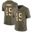 Nike Buffalo Bills #49 Tremaine Edmunds Olive/Gold Mens Stitched NFL Limited 2017 Salute To Service Jersey