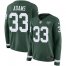 Nike New York Jets #33 Jamal Adams Green Team Color Womens Stitched NFL Limited Therma Long Sleeve Jersey