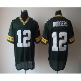 Nike Green Bay Packers #12 Aaron Rodgers Green Team Color Mens Stitched NFL Elite Jersey