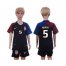 USA #5 Besler Away Kid Soccer Country Jersey