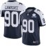 Nike Dallas Cowboys #90 DeMarcus Lawrence Navy Blue Thanksgiving Mens Stitched With Established In 1960 Patch NFL Vapor Untouchable Limited Throwback Jersey