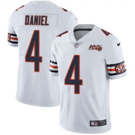 Nike Chicago Bears #4 Chase Daniel White Mens 100th Season Stitched NFL Vapor Untouchable Limited Jersey