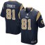 Nike Los Angeles Rams #81 Gerald Everett Navy Blue Team Color Youth Stitched NFL Elite Jersey