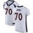 Nike Denver Broncos #70 JaWuan James White Mens Stitched NFL Vapor Untouchable Elite Jersey