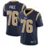 Nike Los Angeles Rams #76 Orlando Pace Navy Blue Team Color Mens Stitched NFL Vapor Untouchable Limited Jersey